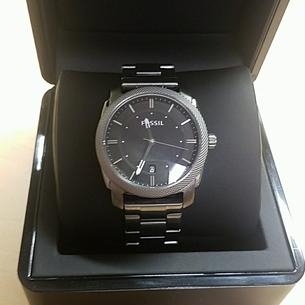 Fossil Mens Gunmetal Stainless Steel Watch